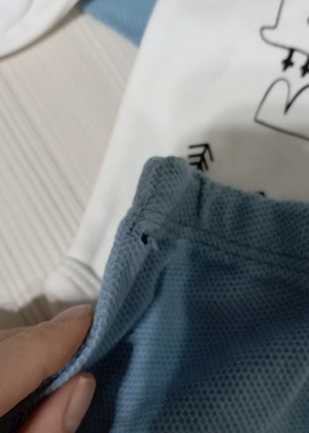 Mavi Baskılı Erkek Bebek İki Parça Takım - Görsel 2