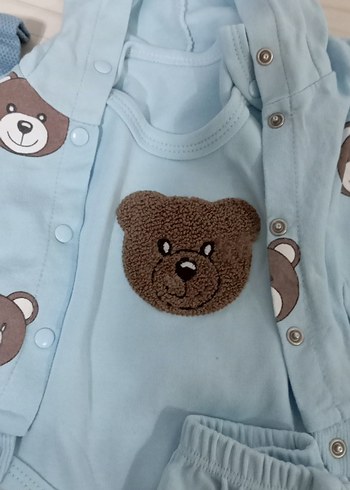 Mavi Baskılı Erkek Bebek İki Parça Takım - Görsel 4