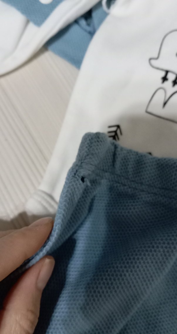 Mavi Baskılı Erkek Bebek İki Parça Takım - Görsel 2