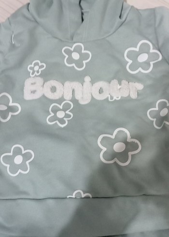 Kapüşonlu Bebek Kız Eşofman Takımı - Görsel 2