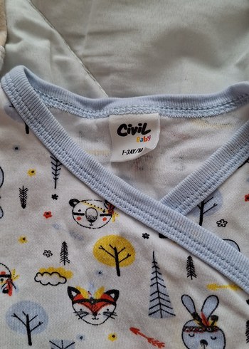 Uzun Kollu Pamuk Bebek Hastane Kıyafeti - Görsel 6