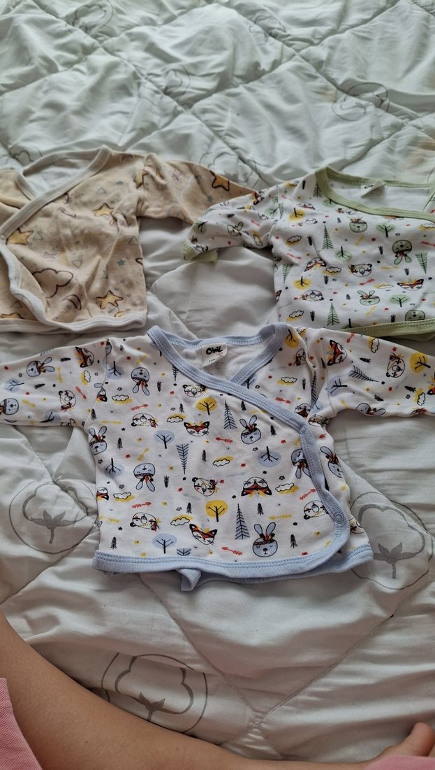 Uzun Kollu Pamuk Bebek Hastane Kıyafeti - Görsel 3