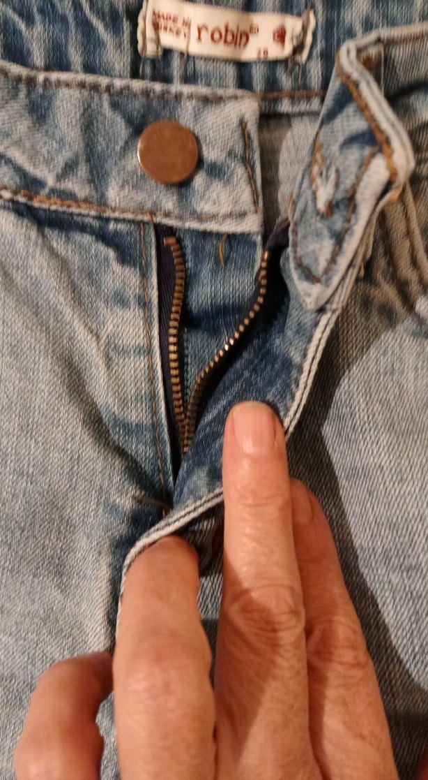 Kadın mavi Tie-Dye Mini Denim Şort - Görsel 2