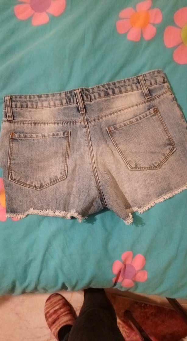 Kadın mavi Tie-Dye Mini Denim Şort - Görsel 3