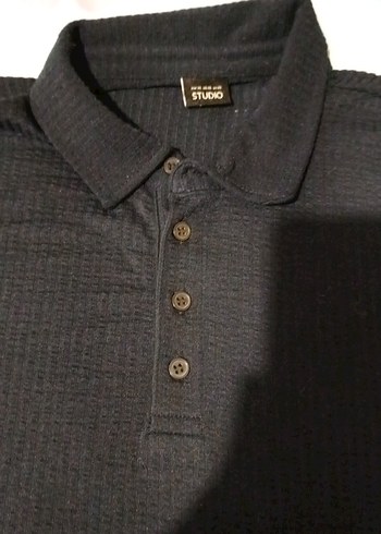 Siyah Erkek Kısa Kollu Polo Tişört - Görsel 4