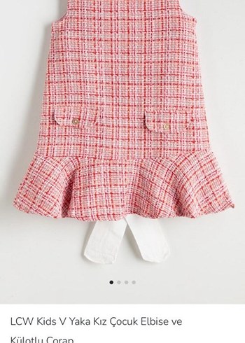 LCW Kids Kız Çocuk Pembe Fırfırlı Elbise