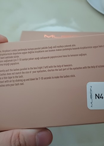 Bej Kutuda Gri Takma Kirpik - Görsel 4