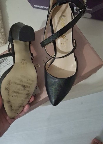 Diğer Diger Siyah Stiletto Topuklu Kadın Ayakkabı