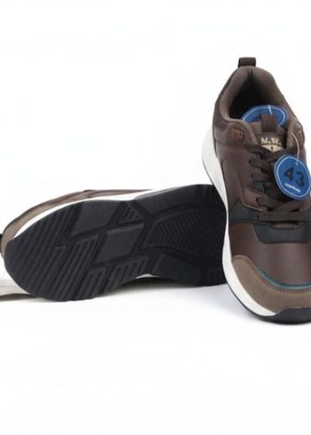 Koyu Kahverengi Bağcıklı Erkek Spor Ayakkabı - Görsel 2
