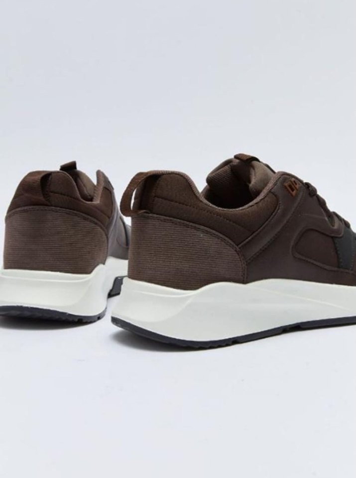Koyu Kahverengi Bağcıklı Erkek Spor Ayakkabı - Görsel 3