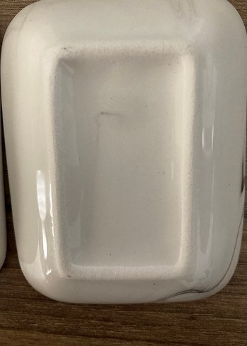 Bej Gri Mermer Desenli İki Parça Tabak Seti - Görsel 5