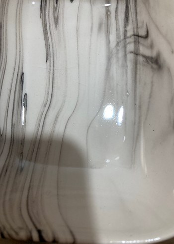 Bej Gri Mermer Desenli İki Parça Tabak Seti - Görsel 6