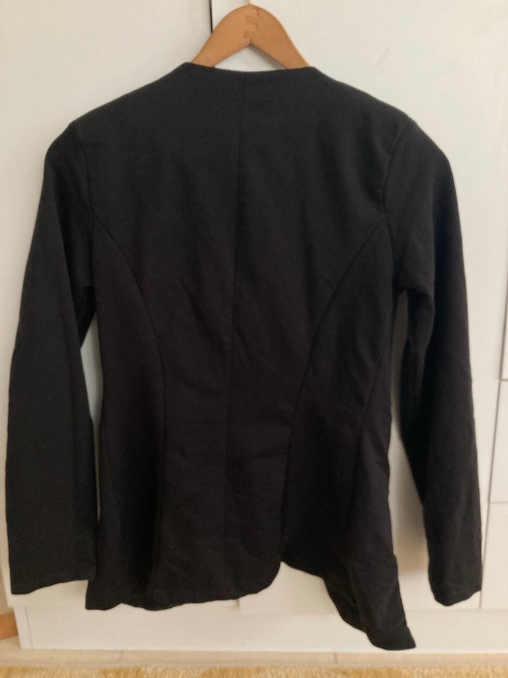 Düğmeli Siyah Kadın Blazer Ceket - Görsel 3