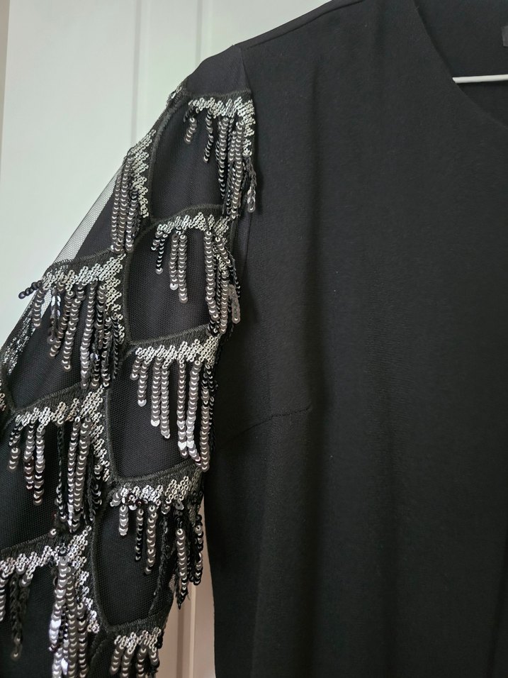 Siyah Uzun Kollu Gotik Kadın Abiye Ceket - Görsel 4