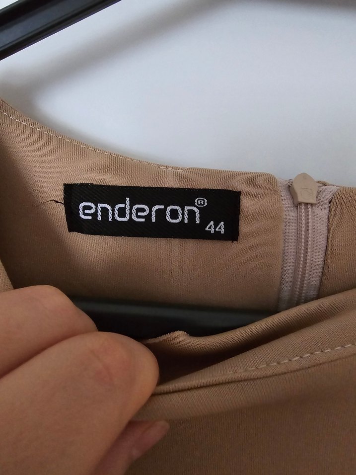 Krem tüylü elbise - Görsel 5