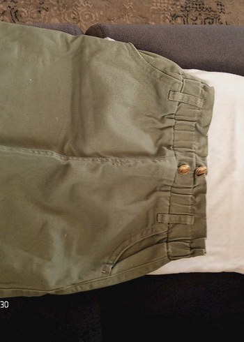 LC Waikiki bebe yaka bluz altı haki etek çok temiz ve az kullanılmış
