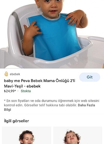 Ebebek önlük 