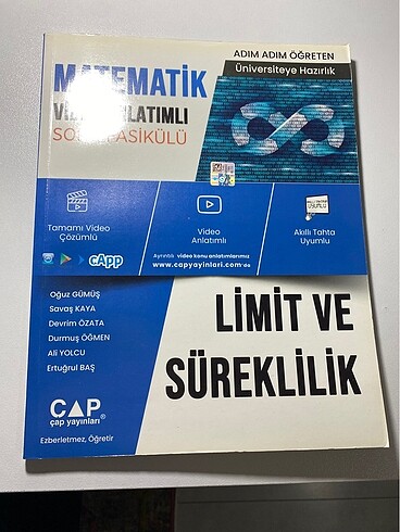 Limit Ve süreklilik Fasikül Çap yayınları