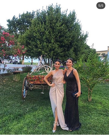 s Beden ten rengi Renk Şık simli abiye