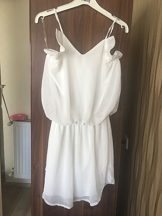 Zara Beyaz mini plaj elbisesi 