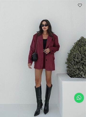 m Beden Bordo blazer