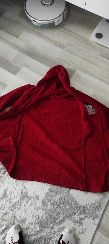 9 Yaş Beden bordo Renk Polar sabahlık