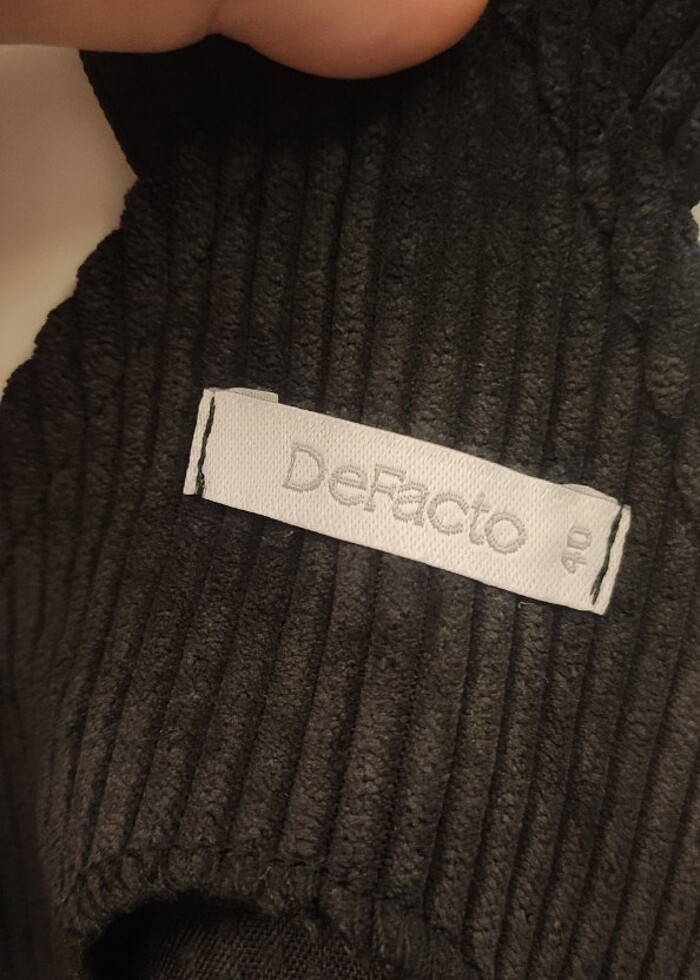 Siyah kadife salopet - Görsel 2