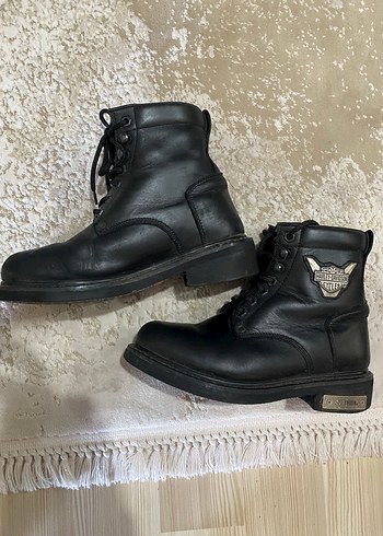 Harley Davidson Siyah Deri Bilek Botu