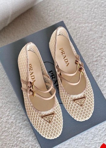 Prada toz pembe babet - Görsel 2