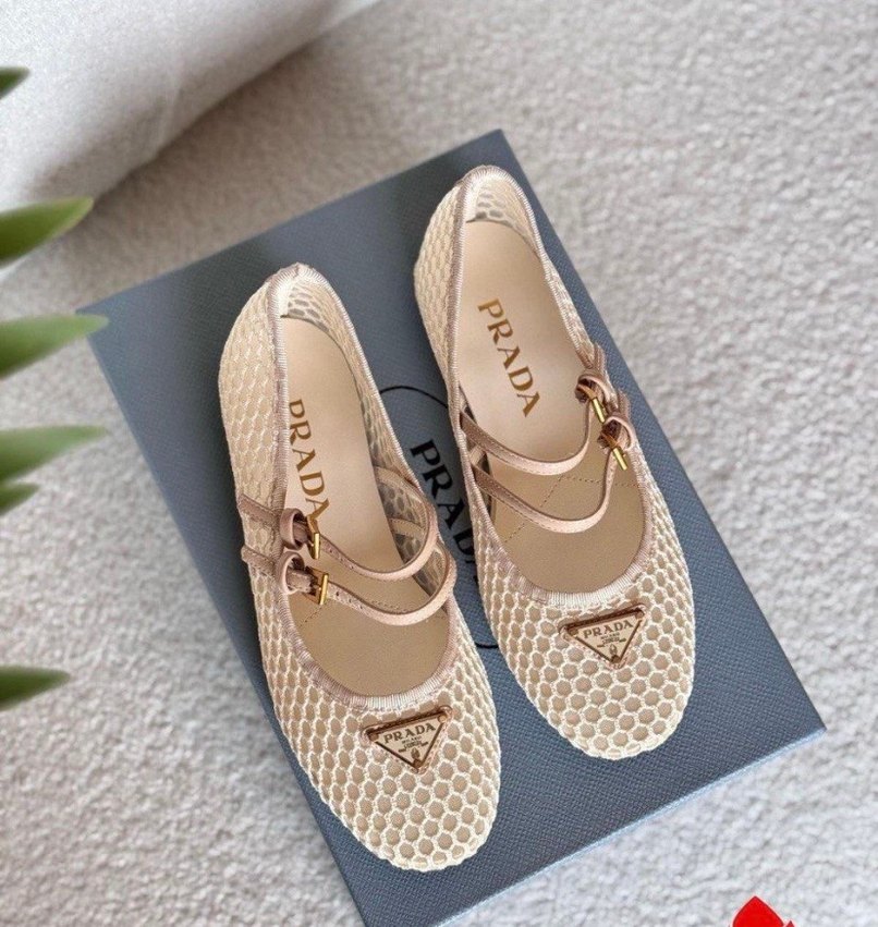 Prada toz pembe babet - Görsel 2