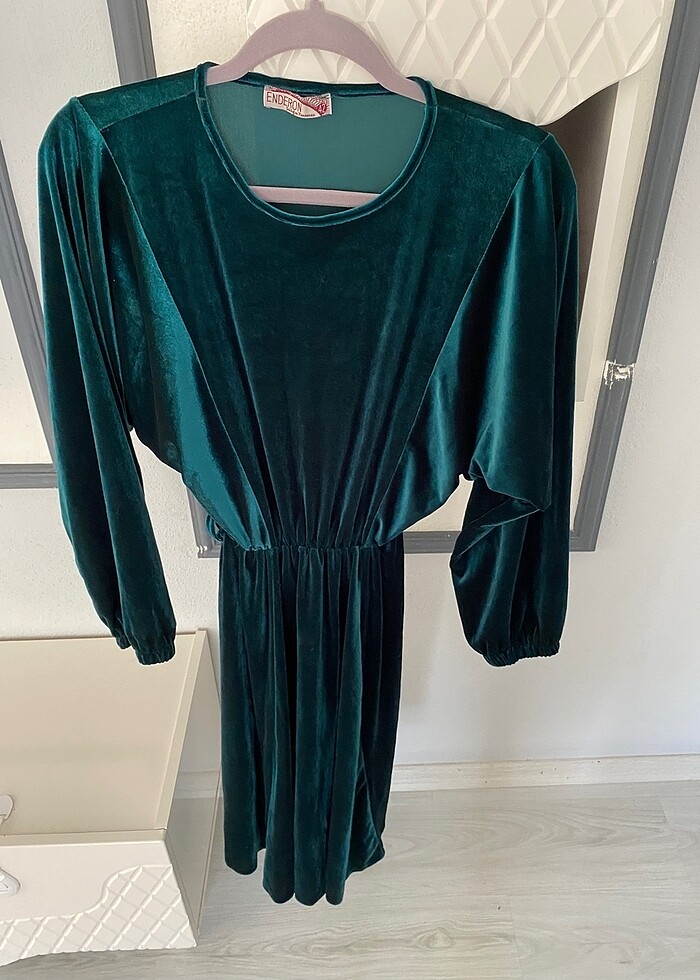 Kadife elbise - Görsel 3