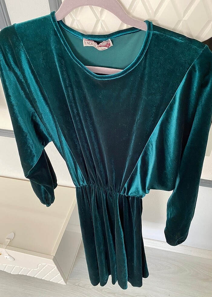 Kadife elbise - Görsel 2