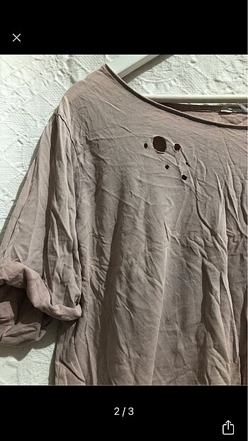 American Vintage Yırtıklı t-shirt