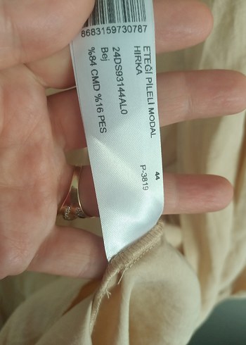 sıfır ayarında Bej Uzun tunik - Görsel 7