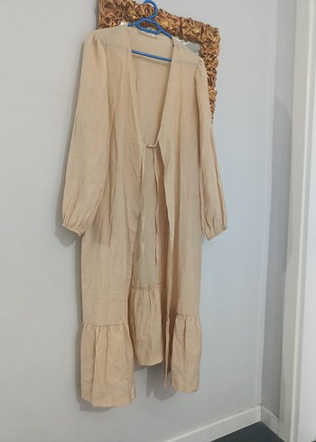 sıfır ayarında Bej Uzun tunik - Görsel 3