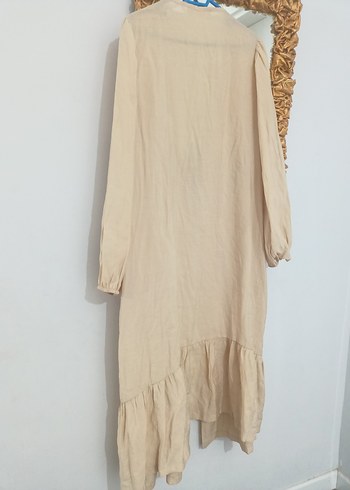 sıfır ayarında Bej Uzun tunik - Görsel 4