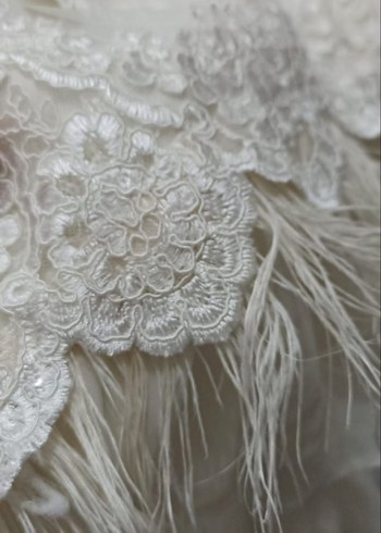 Uzun Kollu Beyaz Dantel Mini Bohem Elbise - Görsel 5