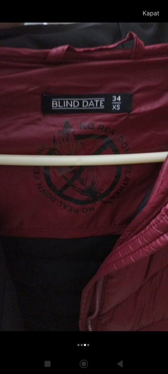 Bordo Fermuarlı Kadın Kışlık Mont - Görsel 3