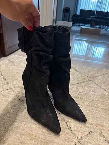 Zara Siyah Kot Cizme