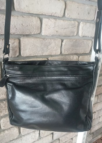 GUZİNİ Siyah Deri Fermuarlı Kadın Çantası - Görsel 4