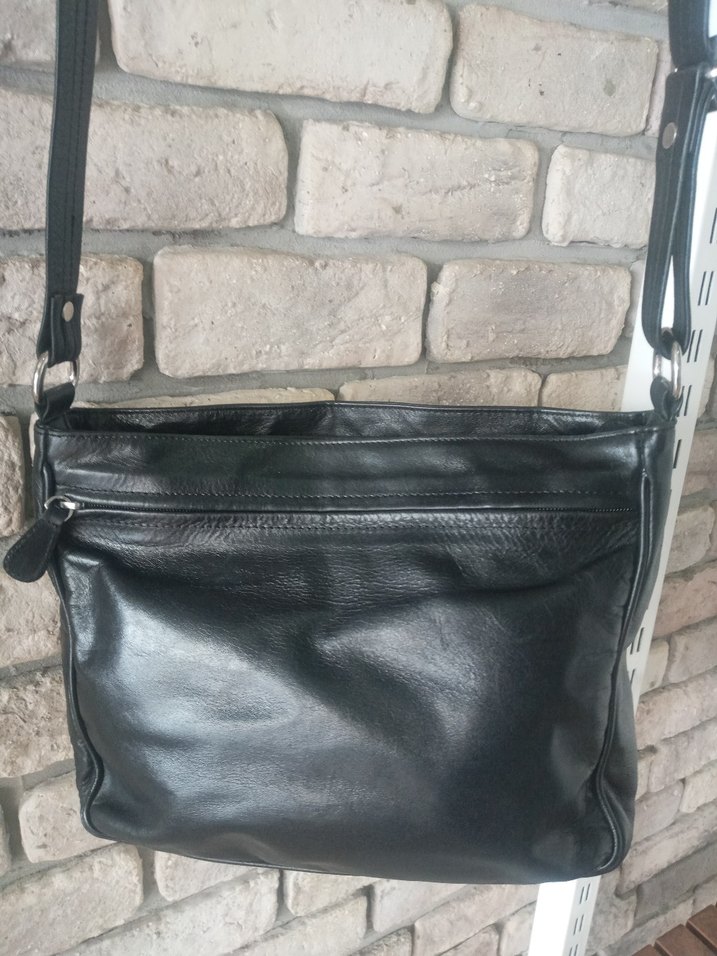 GUZİNİ Siyah Deri Fermuarlı Kadın Çantası - Görsel 4