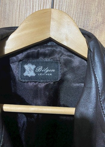 Kahverengi Deri Biker Ceket Kadın - Görsel 3