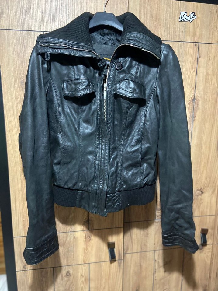 Stradivarus deri ceket - Görsel 2