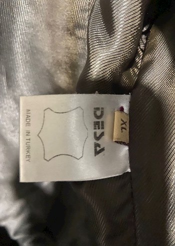 Desa Kahverengi Deri Kadın Ceket - Görsel 5