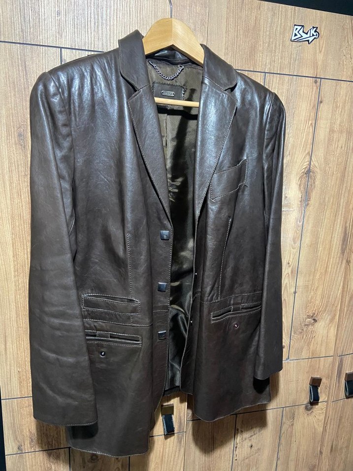 Desa Kahverengi Deri Kadın Ceket - Görsel 2