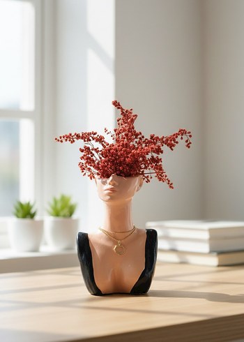 Büst vazo - Görsel 5