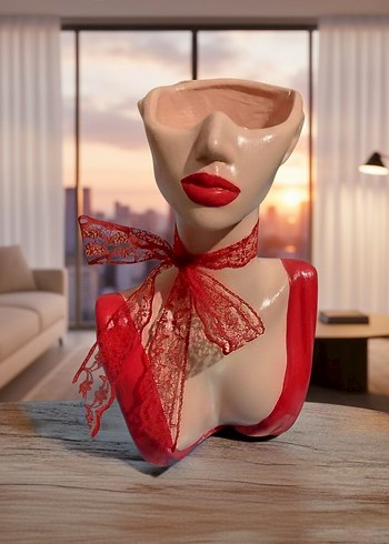 Büst vazo - Görsel 11