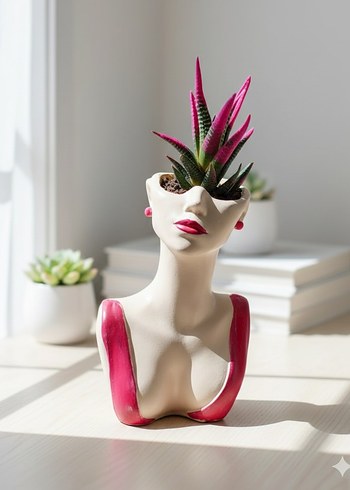 Büst vazo - Görsel 2