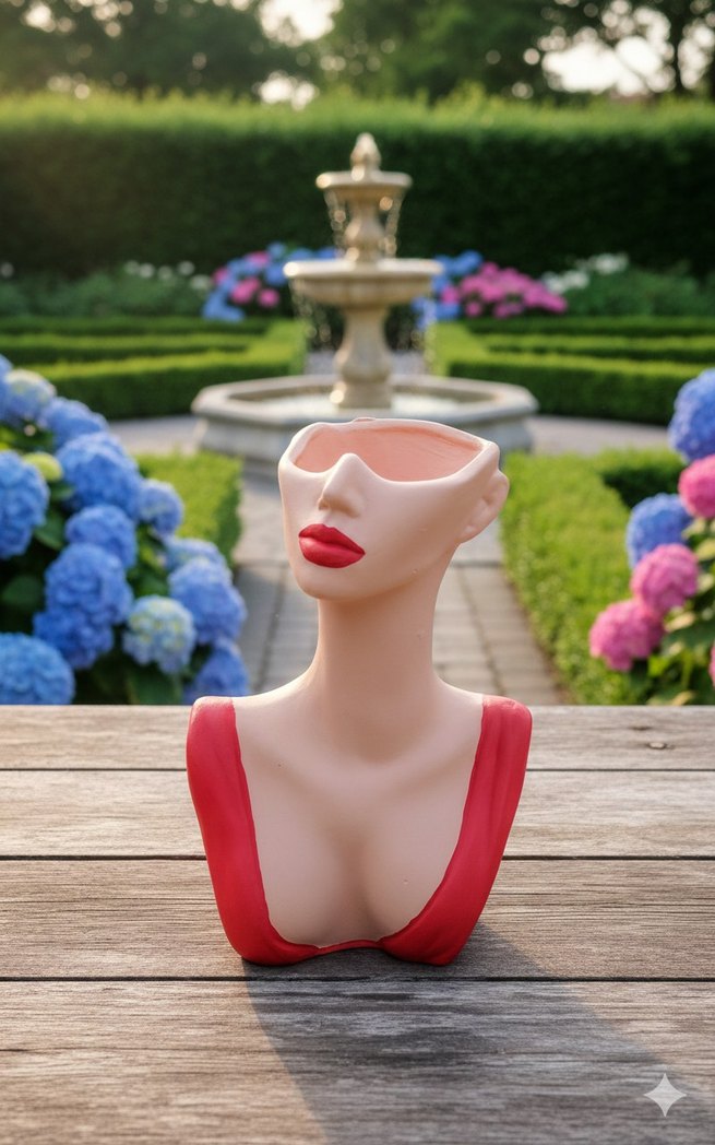 Büst vazo - Görsel 4