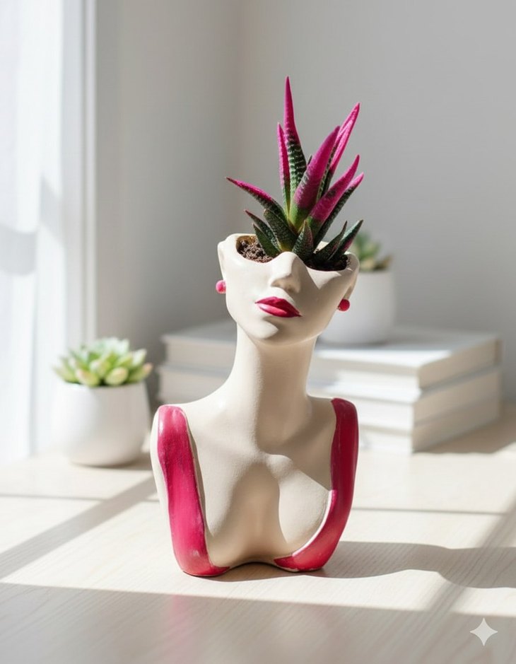 Büst vazo - Görsel 2